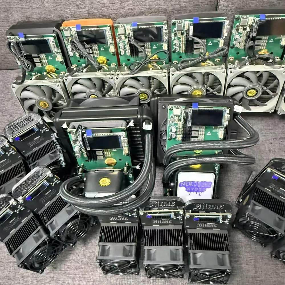 NerdQaxe++ 4.8TH/s 78w Free BTC commemorative coin gift Asic Chip Solo BTC miner With PSU Btc Mining Machine btc mining machine