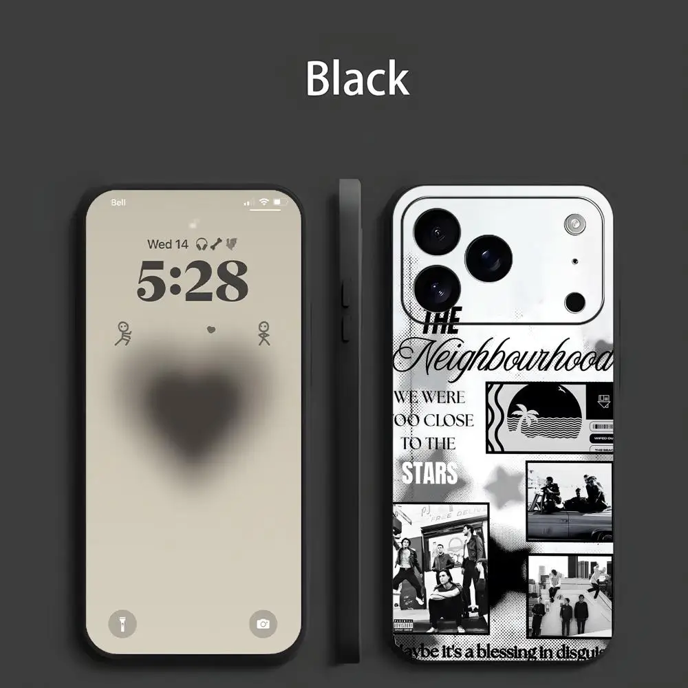 Rock Band Themed Black Frosted Soft Shell Phone Case