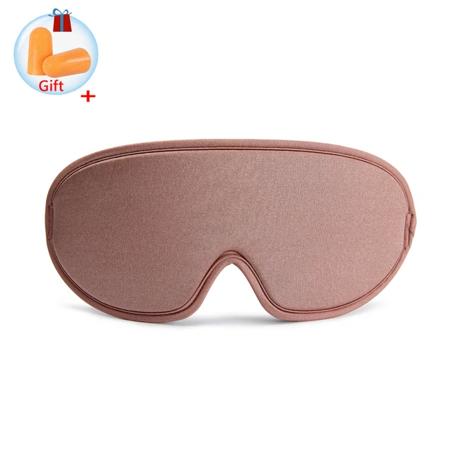 3D Sleeping Mask 100% Blackout Blindfold Sleep Mask for Eyes Smooth Sleep Eye Mask Sleeping Aid Eye Mask for Travel Slaapmasker Type-B-Gold