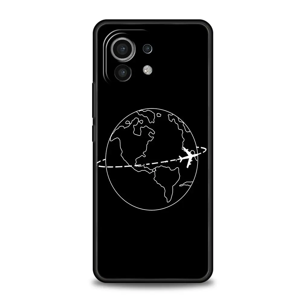 Cartoon World Map Scenery Phone Case