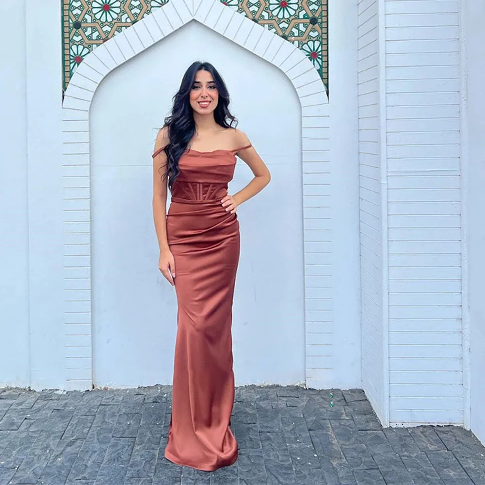 

Elegant Straight Long Evening Dresses Vintage Spaghetti Straps Sleeveless Prom Dresses Floor-Length Formal Party Occasion Dress