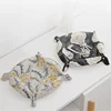PU Leather Key Plate Desktop Storage Tray Home Decoration Dice Tray key Wallet Coins PU leather folding Storage Box Wholesale 2