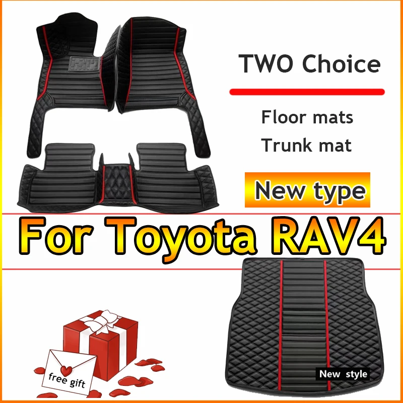 

Car Floor Mats For Toyota RAV4 Non-Hybrid 2013 2014 2015 2016 2017 2018 2019 Custom Auto Foot Pads Interior Accessories