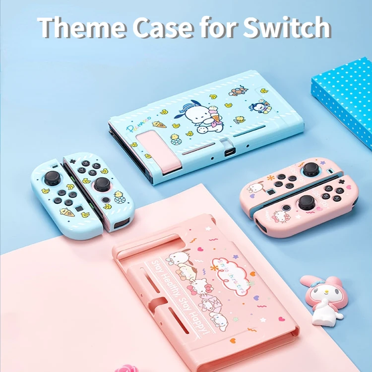

Soft TPU Protective Full Housing Case for Nintend Switch Cover Dockable Controller Separable Accessories 3 in 1 Joycon Shell