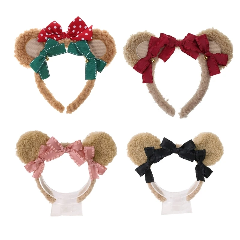 

Bear Ears Headband Plush Animal Ears for Costume Party Hair Accessories