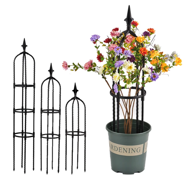 Kerti Kínai Rózsa Növények Mászás Támogatás Multifunkcionális Fém Vas Virág Edények Szőlőállvány Tartó Ültetéséhez