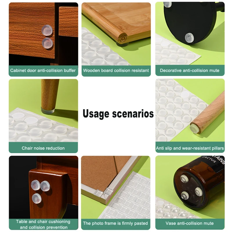 Self-Adhesive Silicone Anti Slip Bumpers Feet Pads Damper Buffer Cabinet Door Silicone Furniture Stop Muffler Wall Protector silicone furniture pads silicone door stoppers silicone anti slip pads