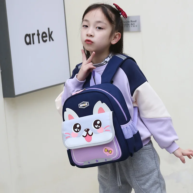 Children's School Bag New Waterproof Cartoon Cute Little Tiger Kindergarten Backpack 3-6 Years Old Boys and Girls Backpacks