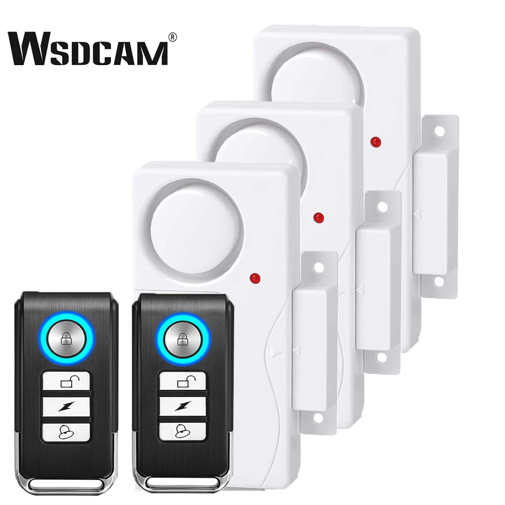 Allarme Porta Wireless Wsdcam Con Sistema Di Allarme Di Avvertimento A Vibrazione Remota Allarmi Aperti Per Finestre Anti Smarrimento Sensore Di Sicur