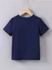 Summer Baby Boy Clothes Kid Girls Casual Solar System Planets Printed T-shirts Children Fashion Crew Neck Short Sleeve Top 2