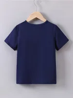 Summer Baby Boy Clothes Kid Girls Casual Solar System Planets Printed T-shirts Children Fashion Crew Neck Short Sleeve Top 2