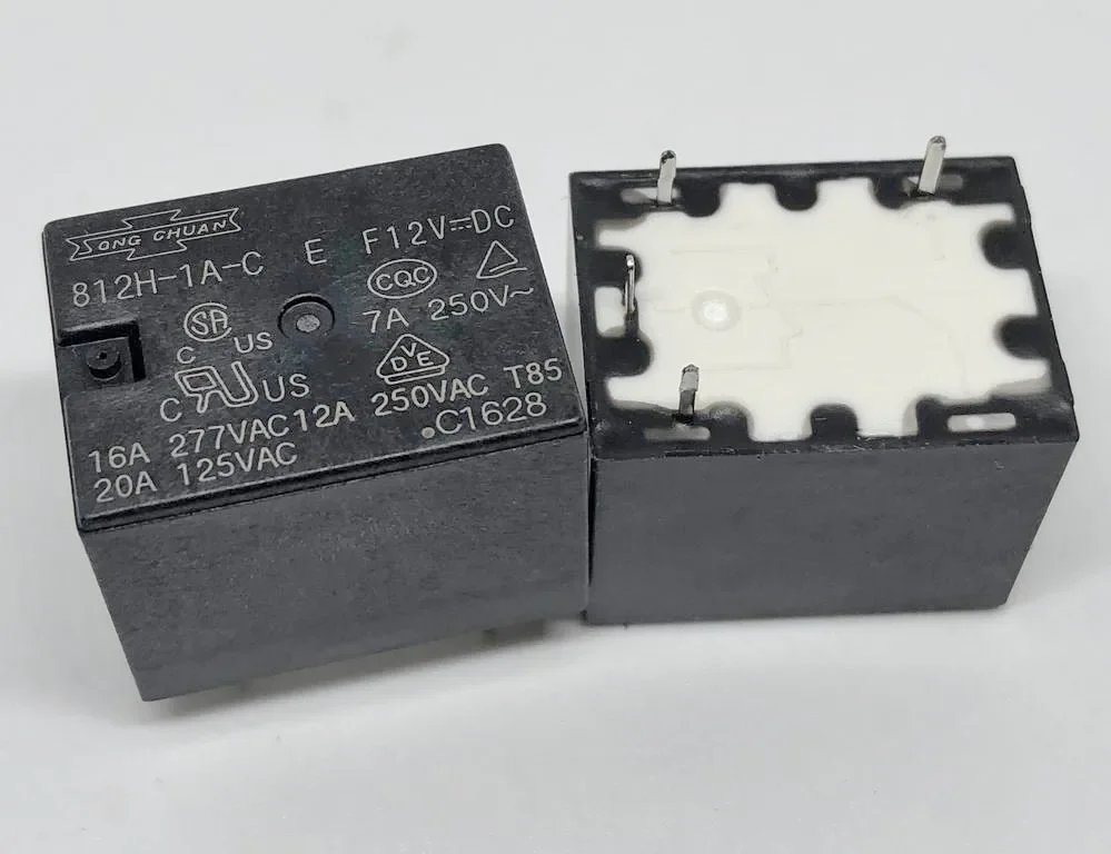 New 812H-1A-C E/V/S F12V/24V/48VDC ; 812HT-1A-S F12VDC (4123A-16A) Relay 4pins