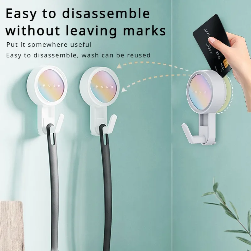 Suction Hooks Powerful Cup Hooks Heavy Duty for Shower Waterproof Suction Hanger for Bathroom Towel Robe Removable Reusable