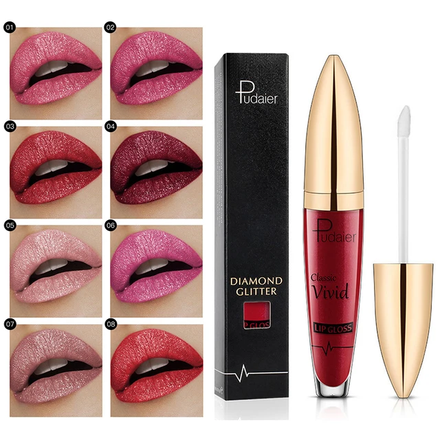 rouge a levre liquide à paillettes, brillant diamant, mat, nacré, hydratant, imperméable