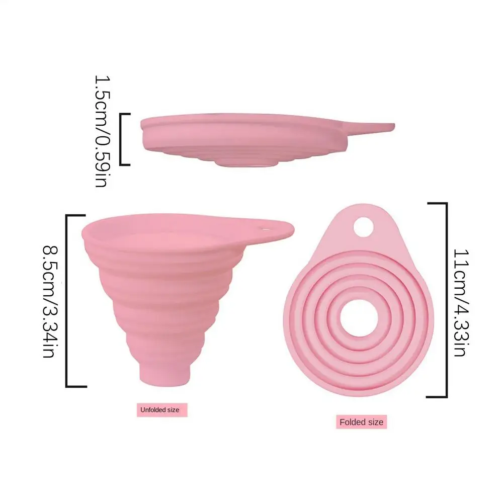 Funil de Silicone Dobrável para Cozinha: Ferramenta Essencial para Encher Garrafas, Líquidos e Frascos de Conserva
