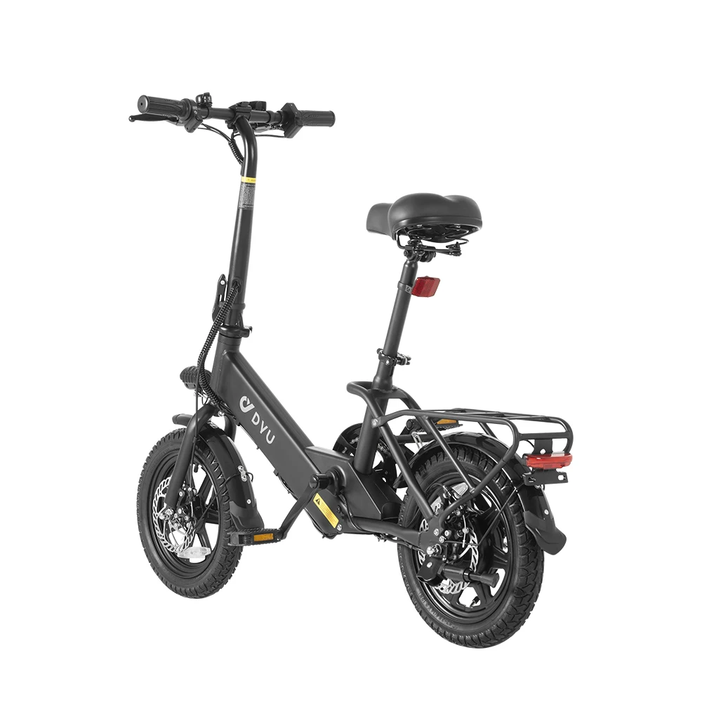 DYU C3 RTS Mini Electric Hybrid Folding Bike for Adults New Release with 36v Lithium Battery & down Tube Position