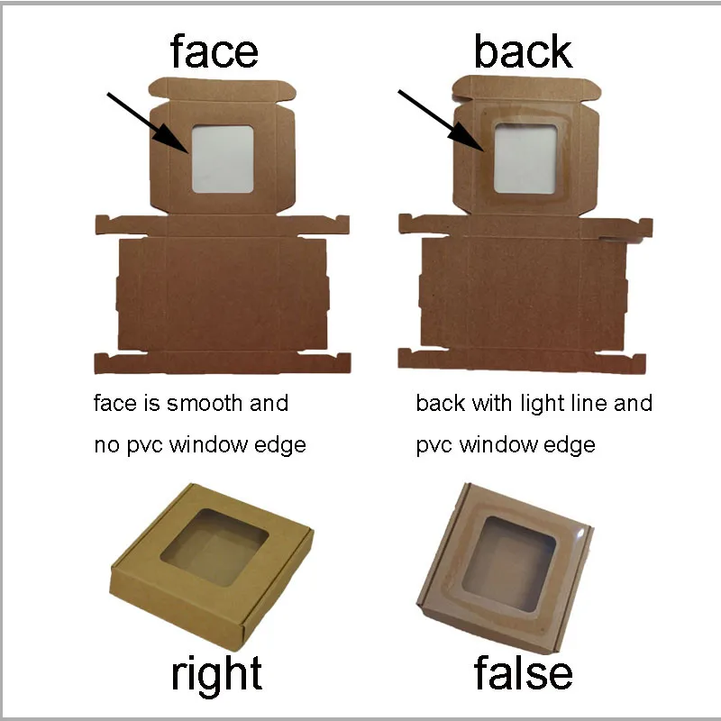 Gold Paper Gift Boxes with PVC Window, 5pcs/10pcs Multi-Size Cardboard Favor Packaging ... - SKU PGBW0939 - UGI Packaging