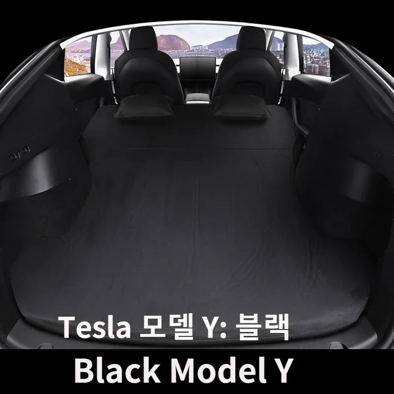 Für Tesla Modell 3 Modell y 2017-2024 aufblasbare Luft matratze Outdoor  Camping aufblasbare spezielle Wildleder Stoff Auto Reise bett - AliExpress