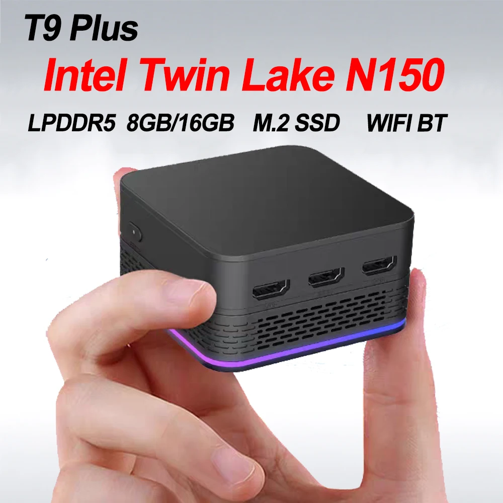 SZBOX T9 Plus Intel Twin Lake N150 Mini PC Windows 11 LPDDR5 8GB