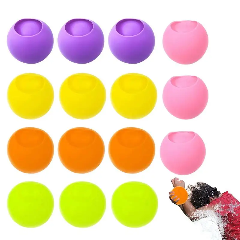 

Water Balloons 12/15 Pieces Silicone Self Sealing Water Splash Balloons Outdoor Water Games Summer Pool Party Supplies For Kids