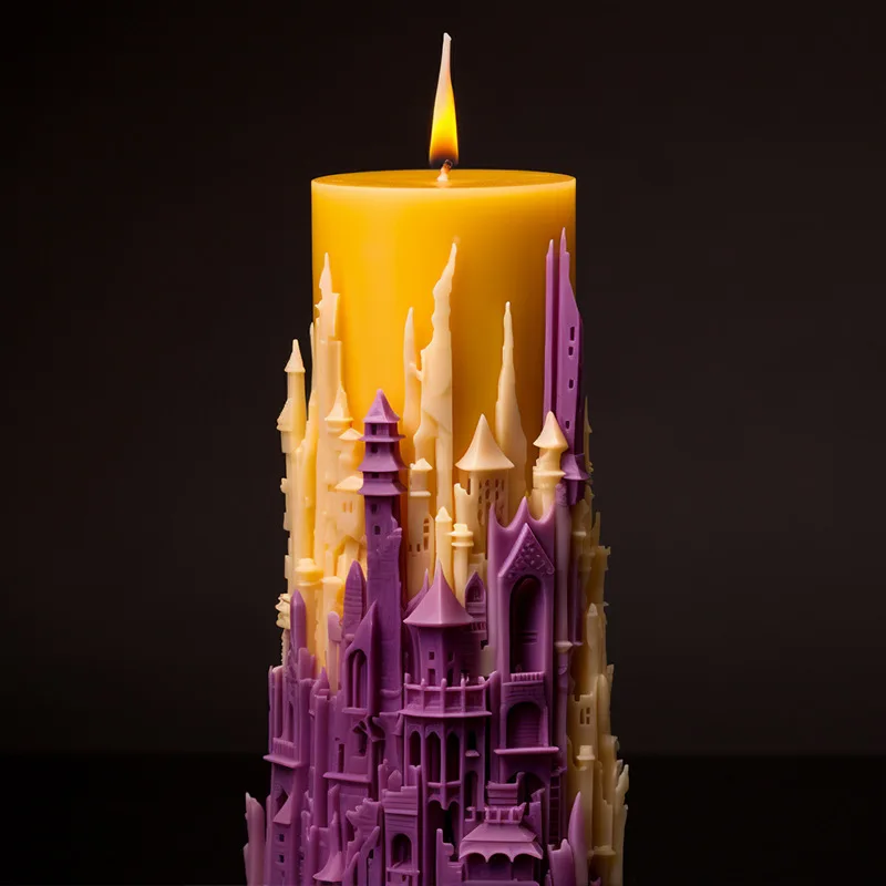 3D 성 향기 실리콘 캔들 몰드, DIY, 수제 선물, 아로마 테라피 석고, 디퓨저 스톤 몰드, 무스 케이크 몰드