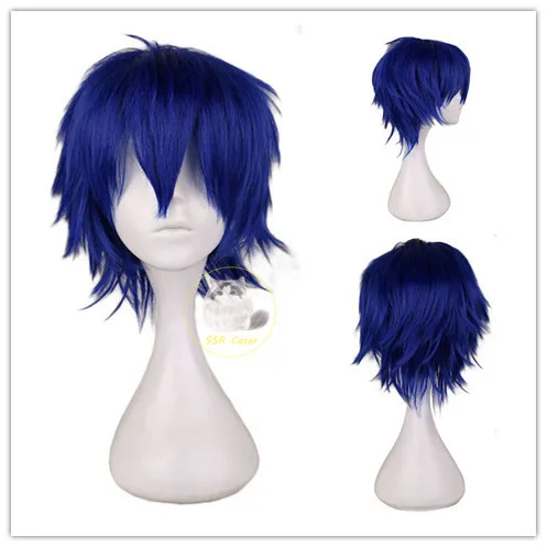 Anime KAITO Cosplay Costume - Cute Uniform with Wig for Halloween and Role-Playing Parties