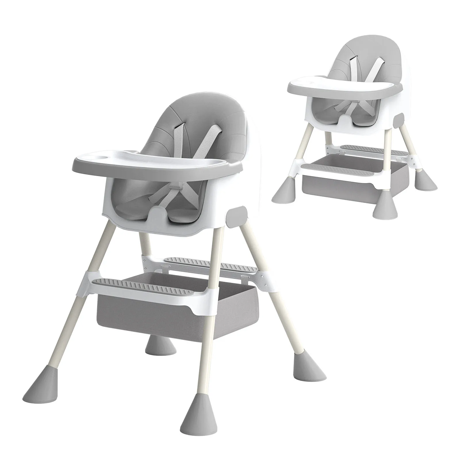 UBRAVOO Baby High Chair 6 Months Plus, 2-in-1 with Footrest, Detachable Double Tray, Easy to Clean Feeding UBRAVOO Baby High Chair 6 Months Plus, 2-in-1 with Footrest, Detachable Double Tray, Easy to Clean Feeding