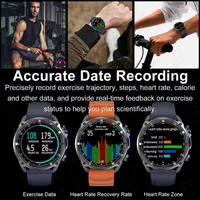 New Outdoor GPS Offline Map Men Smart Watch 1.43-inch AMOLED Corning Gorilla Screen 10ATM Waterproof Bluetooth Call Smartwatch 6