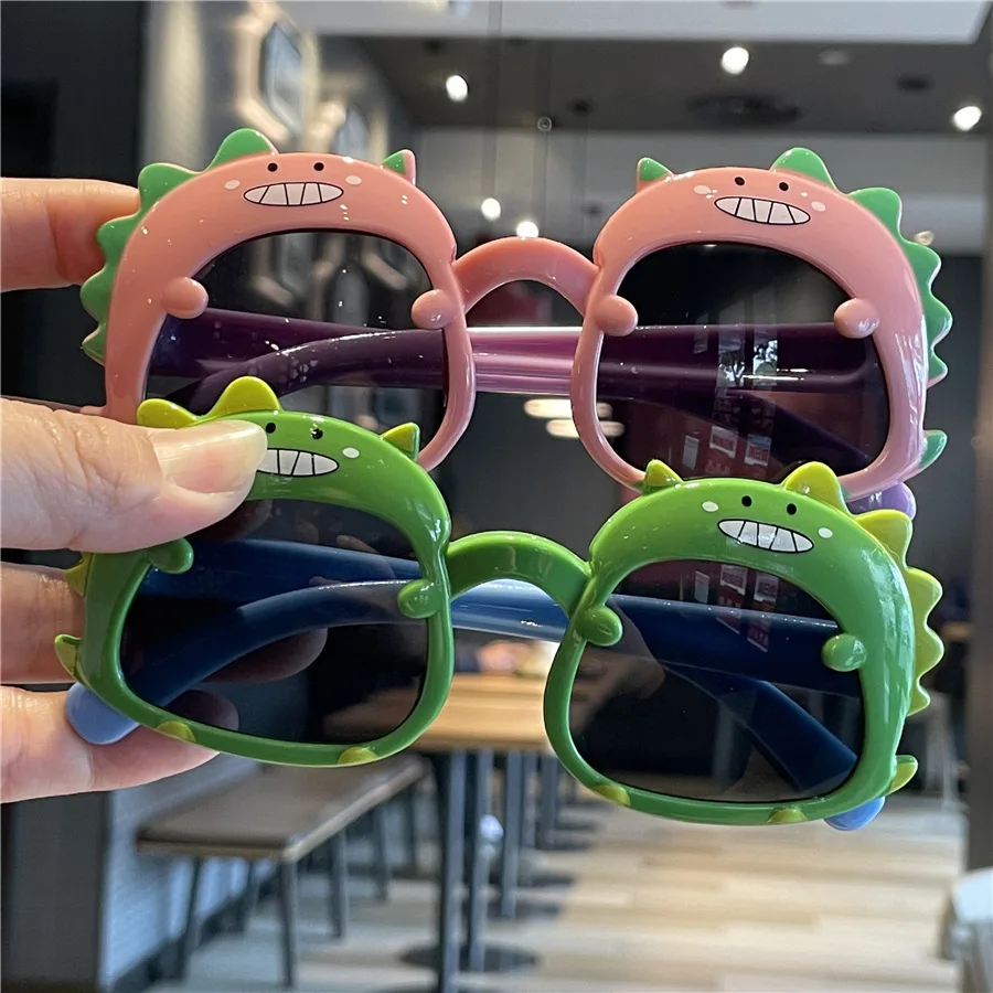 

HOT SALE Summer 2023 New Cartoon Cute Little Dinosaur Sunglasses Children's Outdoor Travel Anti-UV Sunglasses Children's Gifts