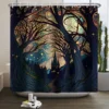 Van Gogh Abstract Art Oil Painting Shower Curtain Starry Night Scenery Bathroom Curtain Flower Tree Waterproof Bathtub Curtain 4