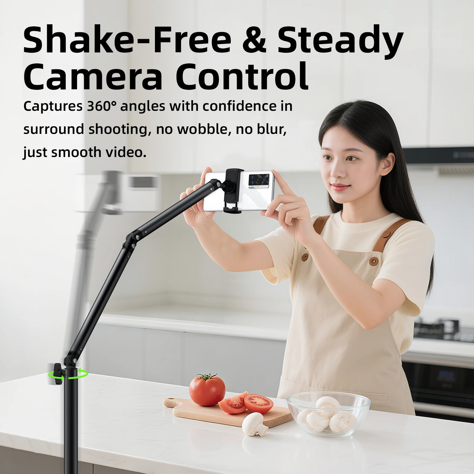 Goojodoq Adjustable Floor Stand for Phone & Tablet