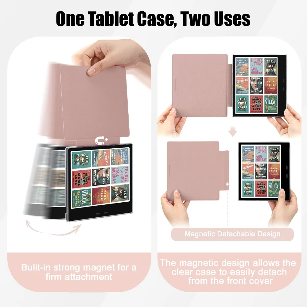 Acrylic Back Case 7 eBook Flip Cover