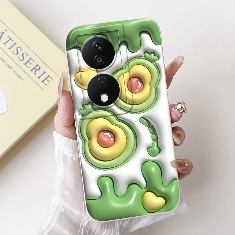 Cute Cartoon Astronaut Square Silicone Soft Case with Camera Lens Protection
