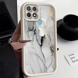 Elegant Marble Silicone Phone Case Cover for OPPO A7 2018 (WhiteDLS1)