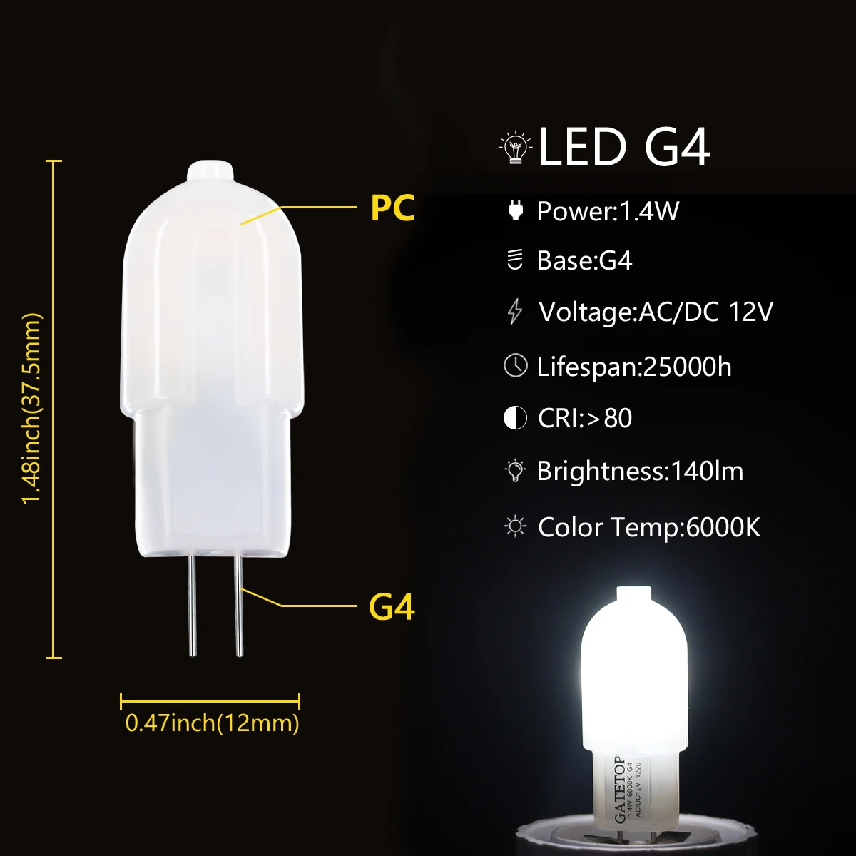 1-10PCS 슈퍼 밝은 따뜻한 콜드 화이트 미니 G4 Led AC/DC 12v 1.2w 1.5w Cob 라이트 램프 샹들리에 스포트 라이트에 대 한 20w 할로겐 대체