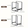 1pc kitchen cabinet plate storage countertop dish rack drawer dinner plate partition drain rack layered storage rack 3