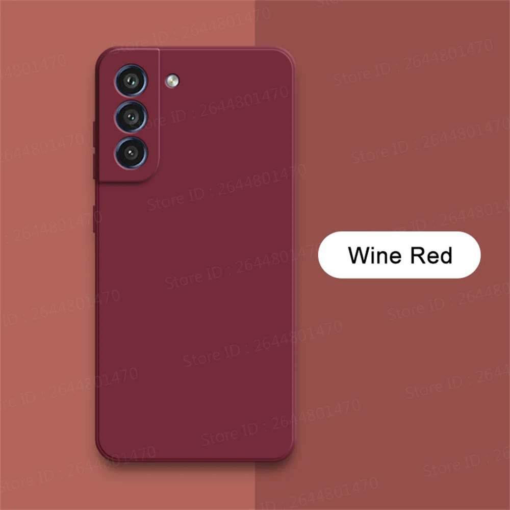 Square Liquid Silicone 360 Protective Phone Case