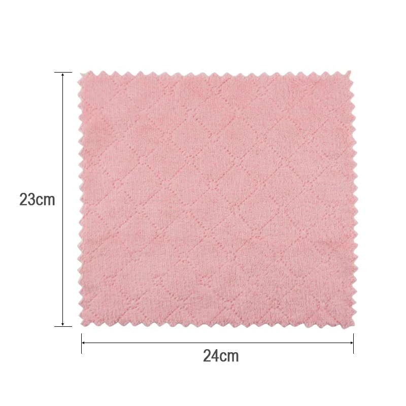 Kitchen Towel Double-sided Dish Cloth Non-oily Scouring Pad for Cleaning Super Absorbent Microfiber Cleaning Cloth 10PCS