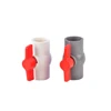 1/2"~2" Thread Inside Diameter 20/25/32/40/50mmPVC Ball Valve Connector Water Supply Pipe Fittings Equal Connectors Plastic 3