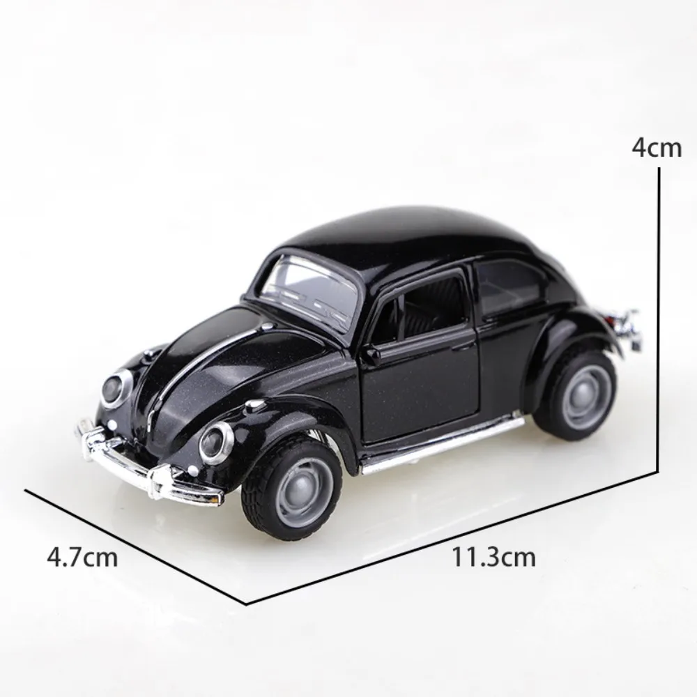 Exquisite Retro Beetle Alloy Car Toy for Decoration and Display