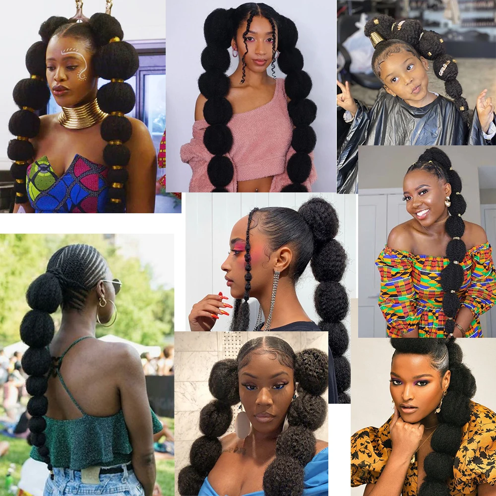 Tresse Collé Queue De Cheval Afro Queue de Cheval Afro Bouclée pour Femme, Postiche à réinitialisation,  Proximité, Wstring, Lanterne, Nouvelle Collection | AliExpress