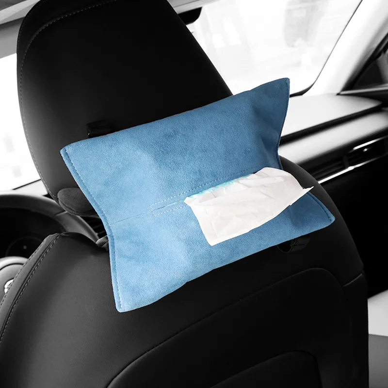 

Car Tissue Box Sun Visor Central Control Armrest Box Multi-functional Hanging Car Seat Simple Paper Drawer Interior Accessories