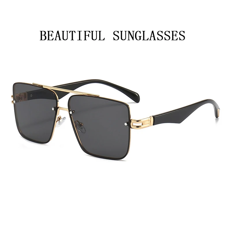 Óculos de Sol Quadrado Feminino 2023 Moda Óculos Oversized Óculos Vintage Lunette De Soleil Femme Gafas De Sol Mujer Lentes_voghion.com
