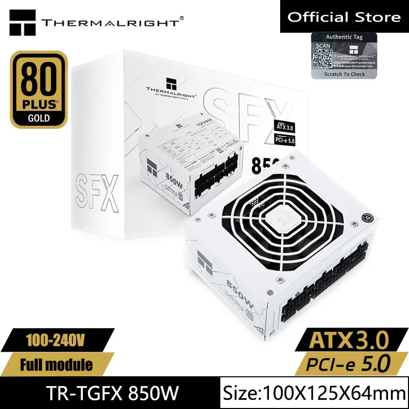 Thermalright 컴퓨터당 TR-TGFX850W 화이트 alimentatore, SFX 모듈러, ATX3.0 지원  Best5