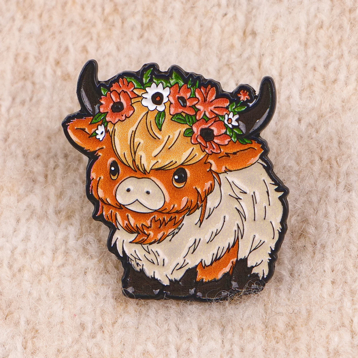 Pin esmaltado de vaca bonito, broche de flores, alfileres de solapa,  insignia en mochila, accesorios de ropa, joyería de animales, regalos para  amigos - AliExpress, image size:1200x1200
