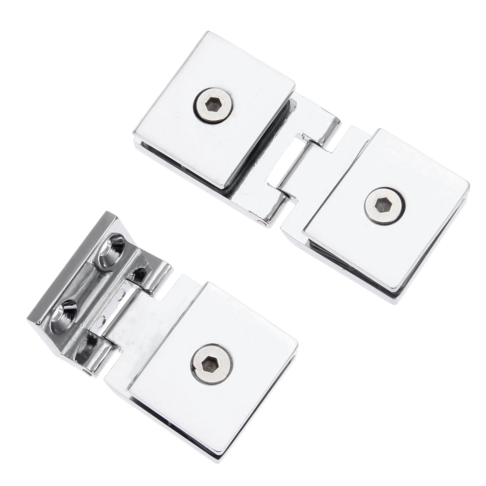 Único e Duplo Side Glass Door Dobradiças Suporte de Liga Chuveiro Screen Partition Gabinete 58 mm 0.190.31 Pcs por 1kit