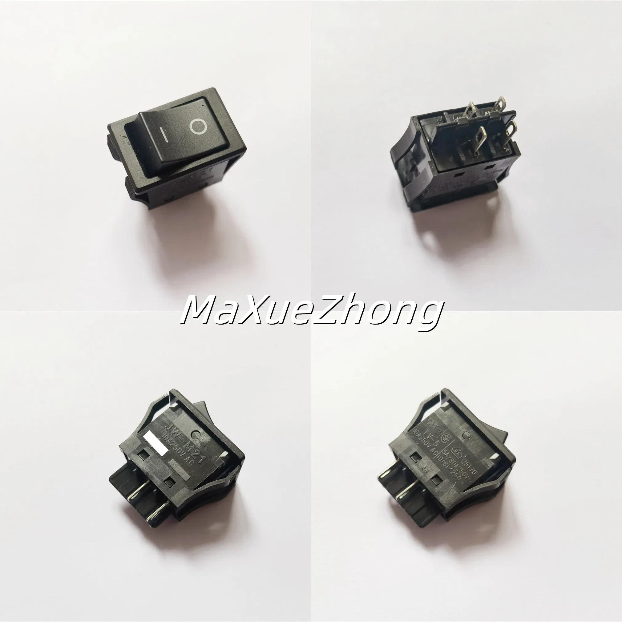 Interruptor Rocker 10a250vac 4pin Original Novo Botão Preto Branco Vermelho