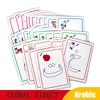 28Pcs Baby Montessori Card Learning Arabic Word Letters Flash Memory Cards for Children Educational for Kids Early in Arabic Toy 1