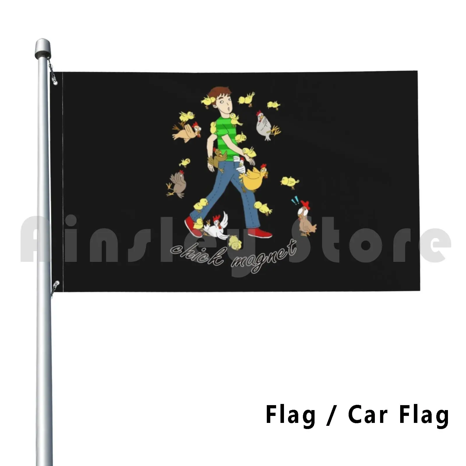 Chick Magnet Ripper Casanove Gift Flag Car Flag Stampa Magnete Personalizzato Ripper Idea Regalo Casanova Womanizer Gigolo