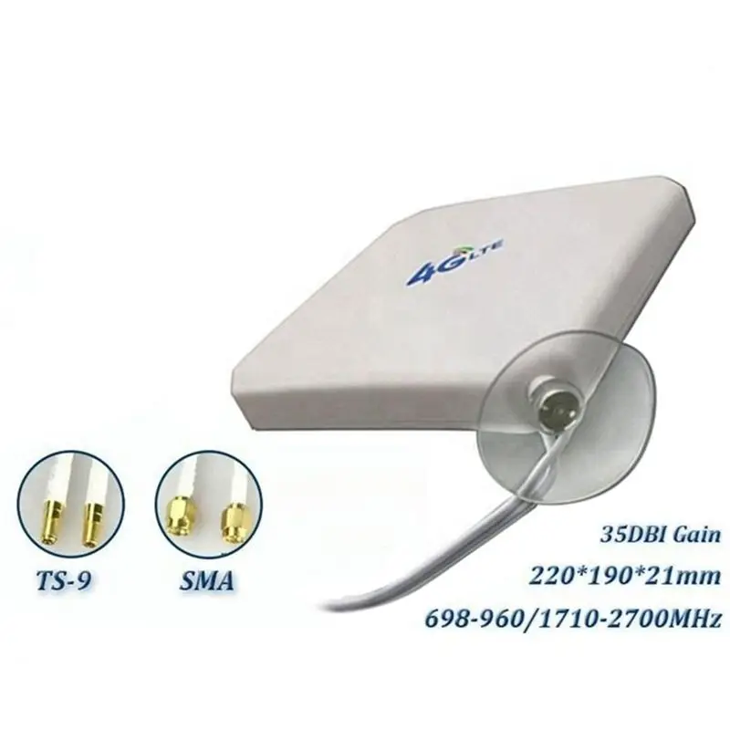 L07A-Hi-Gain 3G 4G LTE 야외용 35Dbi 지향성 광대역 MIMO 와이파이 안테나 2미터 RG174 케이블 안테나 (라우터용)